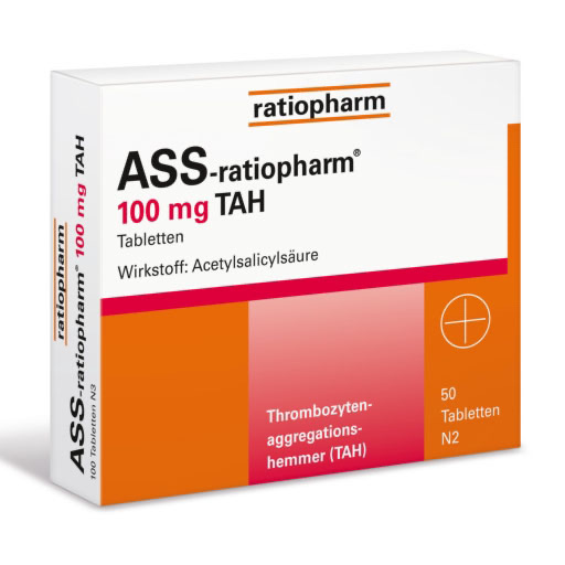 ASS-ratiopharm 100 mg TAH Tabletten