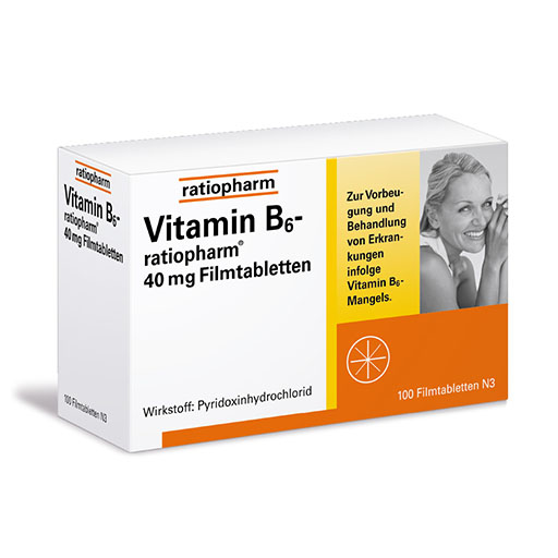 VITAMIN B6-RATIOPHARM 40 mg Filmtabletten