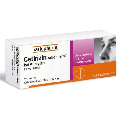 CETIRIZIN-ratiopharm bei Allergien 10 mg Filmtabl.