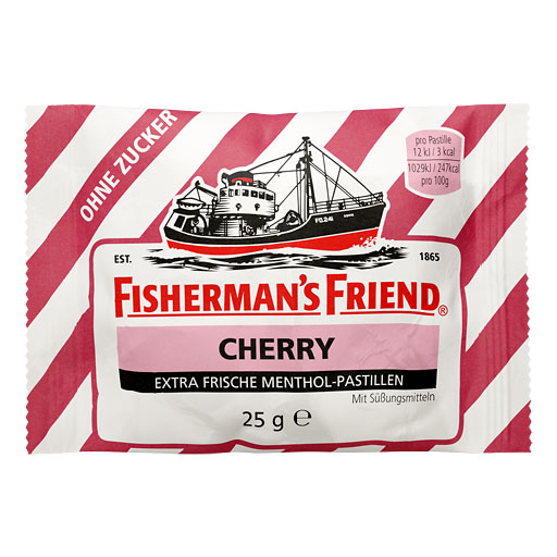FISHERMANS FRIEND Cherry ohne Zucker Pastillen