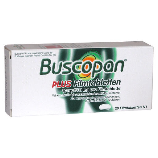 BUSCOPAN plus 10 mg/500 mg Filmtabletten