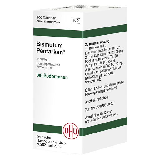 BISMUTUM PENTARKAN Tabletten