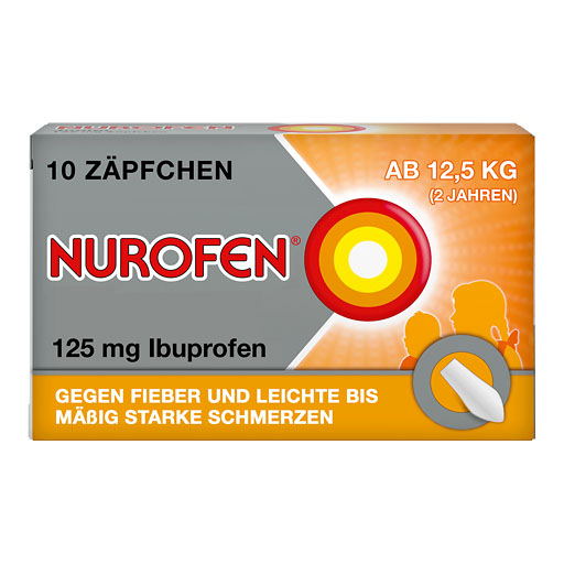 NUROFEN Junior 125 mg Z&auml;pfchen