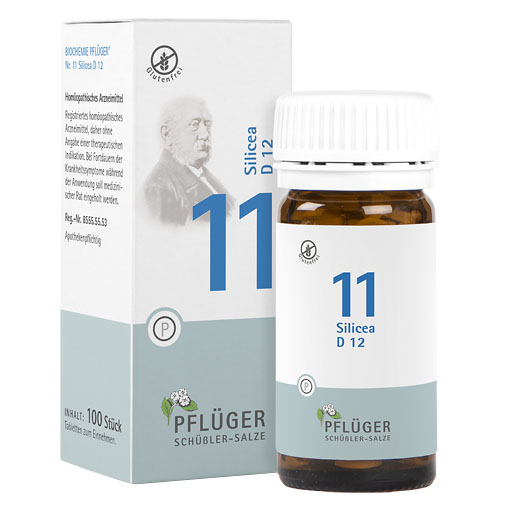 BIOCHEMIE Pfl&uuml;ger 11 Silicea D 12 Tabletten