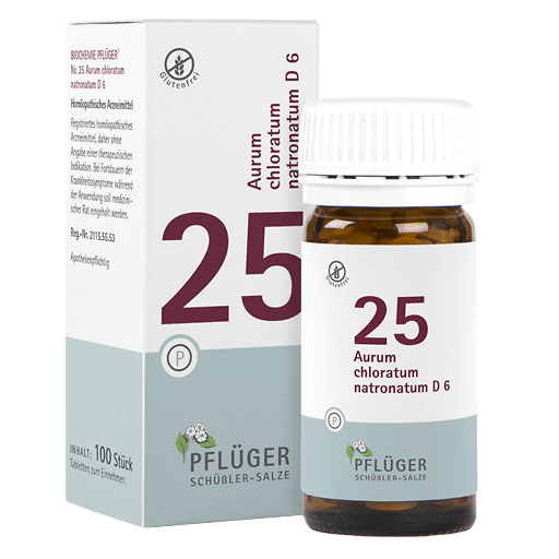 BIOCHEMIE Pfl&uuml;ger 25 Aurum chlorat.natron.D 6 Tab.