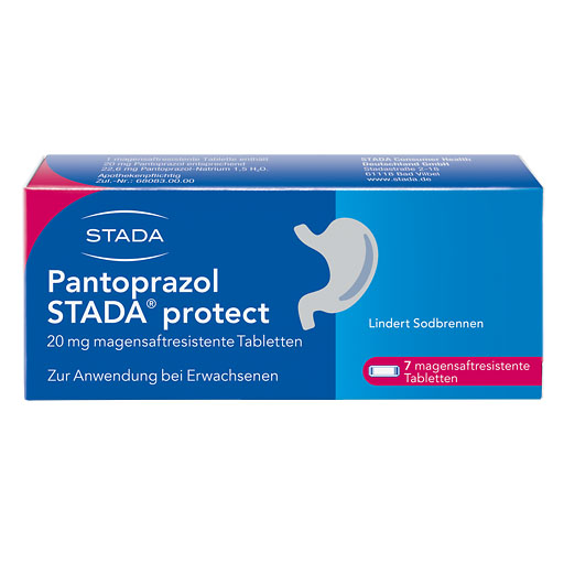 PANTOPRAZOL STADA protect 20 mg magensaftres.Tabl.