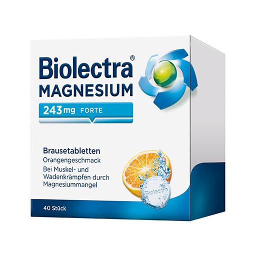 BIOLECTRA Magnesium 243 mg forte Orange Brausetab.