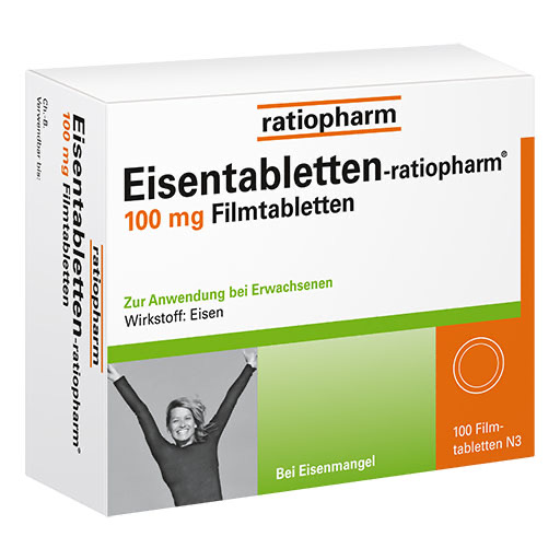 EISENTABLETTEN-ratiopharm 100 mg Filmtabletten