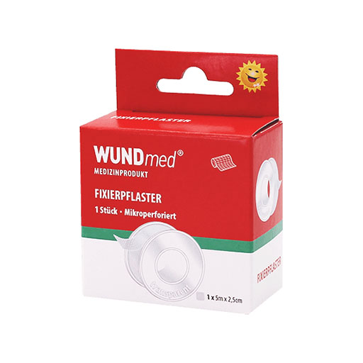 FIXIERPFLASTER 2,5 cmx5 m transparent