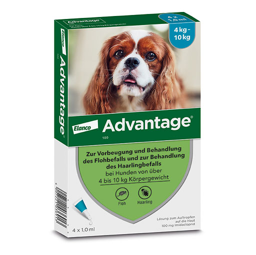 ADVANTAGE 100 L&ouml;sung f.Hunde 4-10 kg