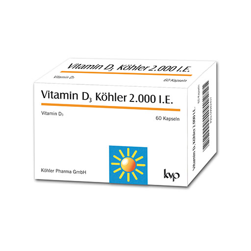VITAMIN D3 K&Ouml;HLER 2.000 I.E. Kapseln