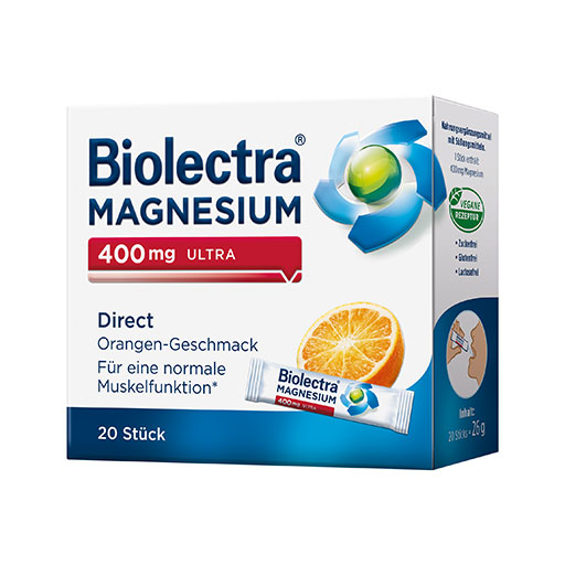 BIOLECTRA Magnesium 400 mg ultra Direct Orange