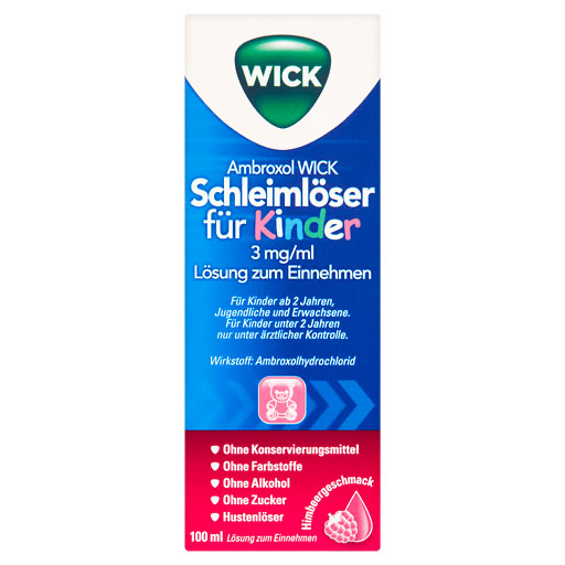 AMBROXOL WICK Schleiml&ouml;ser f.Kind.3mg/ml L.z.Einn.