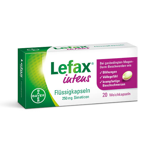 LEFAX intens Fl&uuml;ssigkapseln 250 mg Simeticon
