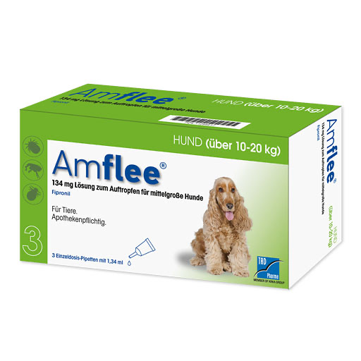 AMFLEE 134 mg Spot-on Lsg.f.mittelgr.Hunde 10-20kg