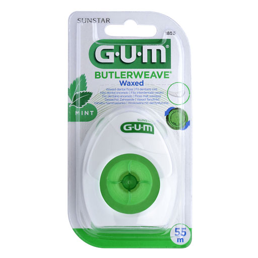 GUM BUTLERWEAVE waxed Zahnseide mint