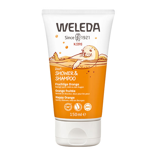 WELEDA Kids 2in1 Shower & Shampoo fruchtige Orange