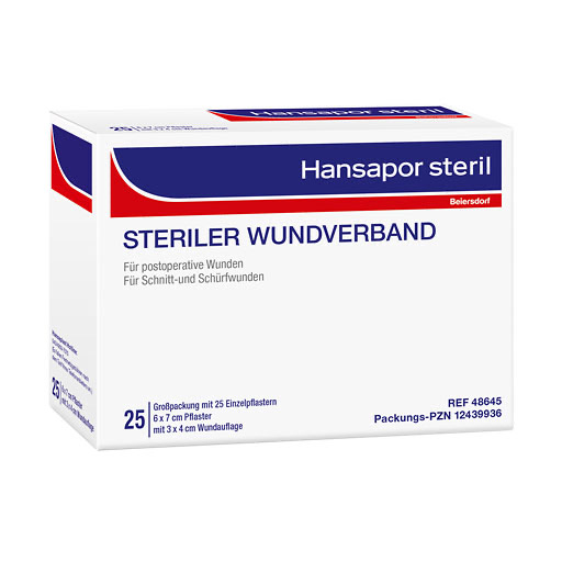 HANSAPOR steril Wundverband 6x7 cm