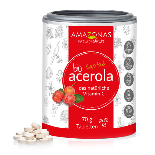 ACEROLA 100% Bio nat&uuml;rliches Vit.C Lutschtabletten