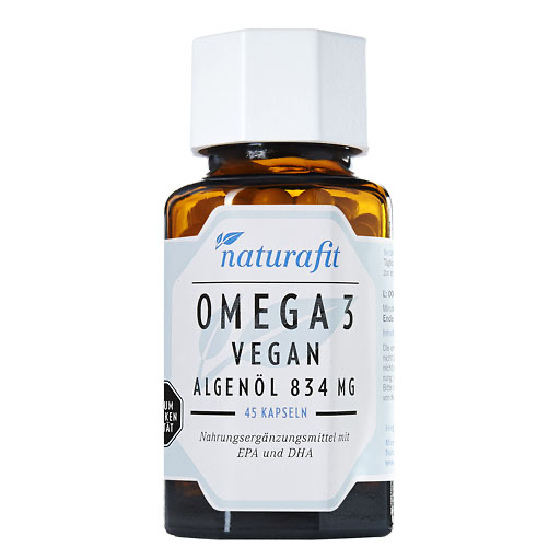 NATURAFIT Omega-3 vegan Algen&ouml;l 834 mg Kapseln
