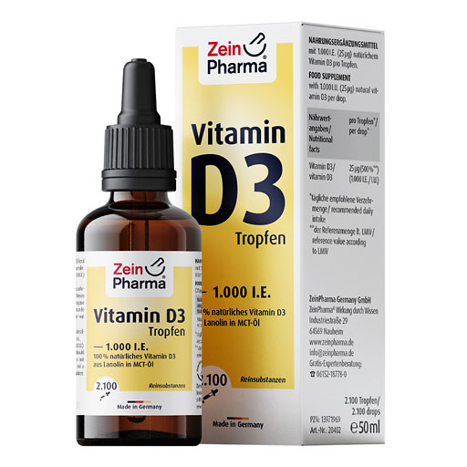 VITAMIN D3 TROPFEN 1.000 I.E. 2100 Tro.ZeinPharma