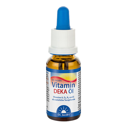 VITAMIN DEKA &Ouml;l D3+K2+A+E.Dr.Jacob's Tropf.z.Einn.