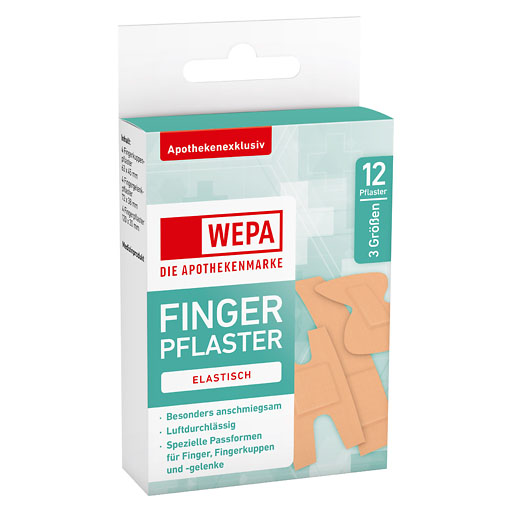 WEPA Fingerpflaster Mix 3 Gr&ouml;&szlig;en
