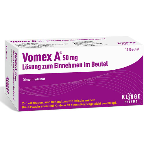 VOMEX A 50 mg Lsg.z.Einnehmen im Beutel