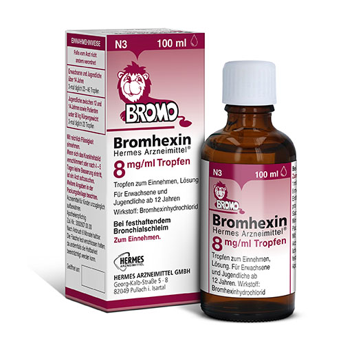 BROMHEXIN Hermes Arzneimittel 8 mg/ml Tropfen