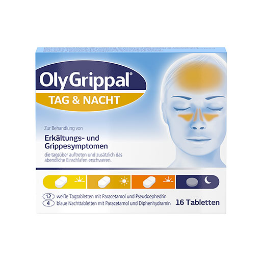 OLYGRIPPAL Tag & Nacht 500 mg/60 mg Tabletten