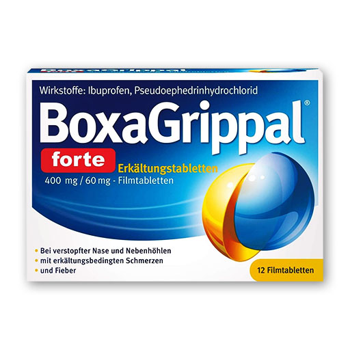 BOXAGRIPPAL forte Erk&auml;ltungstab. 400 mg/60 mg FTA