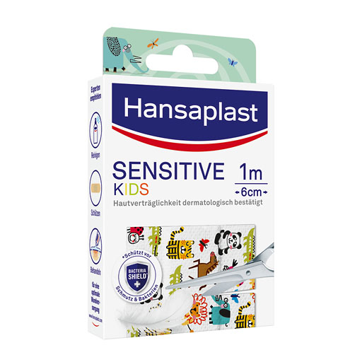 HANSAPLAST Sensitive Kinder Pflaster 6 cmx1 m
