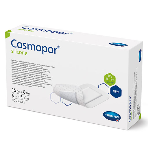 COSMOPOR silicone Wundverband 8x15 cm
