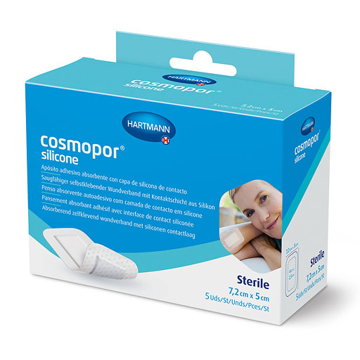 COSMOPOR silicone Wundverband 5x7,2 cm