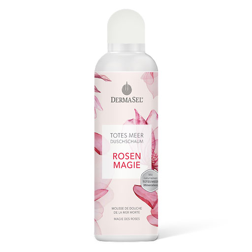 DERMASEL Totes Meer Duschschaum Rosen Magie