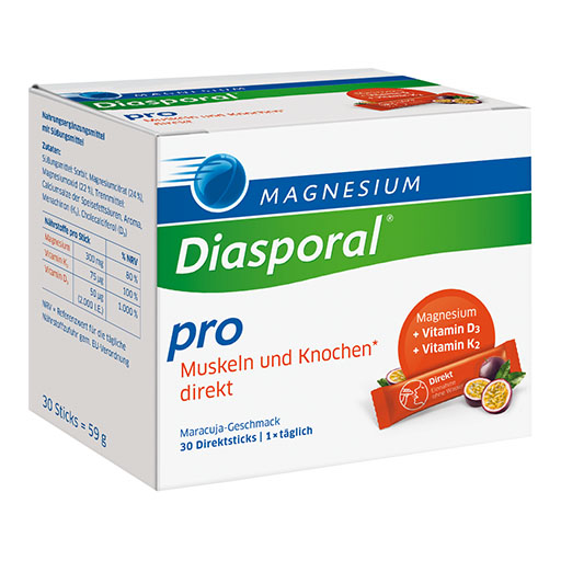 MAGNESIUM DIASPORAL pro+D3+K2 Musk.+Knochen direkt