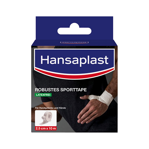 HANSAPLAST robustes Sporttape 2,5 cmx10 m wei&szlig;
