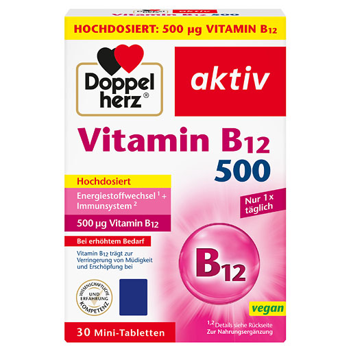 DOPPELHERZ Vitamin B12 500 Tabletten