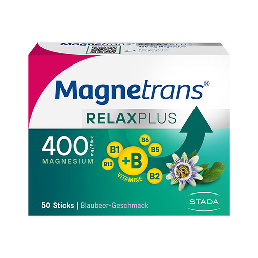 MAGNETRANS Relax+ 400 mg Granulat Sticks Blaubeere