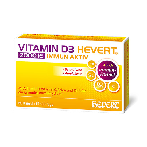 VITAMIN D3 HEVERT 2000 I.E. Immun Aktiv Kapseln