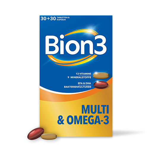 BION3 Multi+Omega-3 Kombipackung 30 Tabl.+30 Kaps.