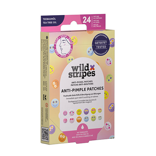 WILD STRIPES Anti-Pickel Patches Smile Stop
