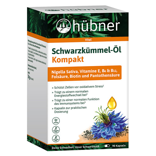 H&Uuml;BNER Schwarzk&uuml;mmel-&Ouml;l Kompakt Kapseln